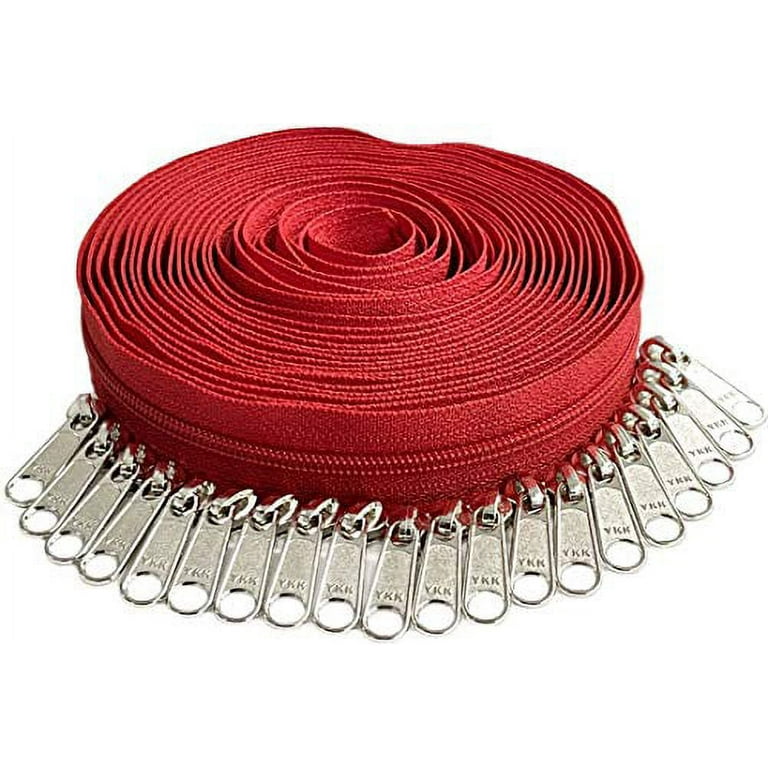 5 Nylon Coil Zipper Chain By The Yard (Continuous)