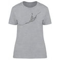 thumbnail image 1 of Continuous Line Art Ballerina T-Shirt Women -Image by Shutterstock, Female Medium, 1 of 2