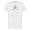 thumbnail image 1 of Continuous Line Art Of Lungs T-Shirt Men -Image by Shutterstock, Male Large, 1 of 2