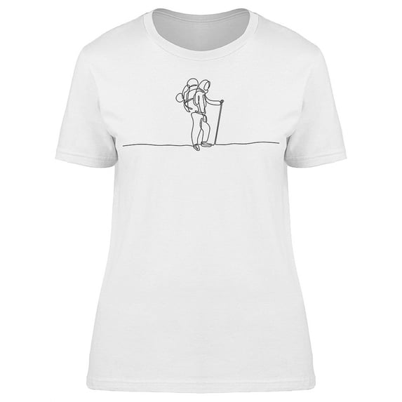 Continuous Line Climber T-Shirt Women -Image by Shutterstock, Female Large