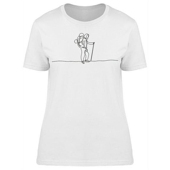 Continuous Line Climber T-Shirt Women -Image by Shutterstock, Female Medium