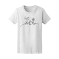 thumbnail image 1 of Continuous Line Happy Family Jumping Tee Women's -Image by Shutterstock, 1 of 2
