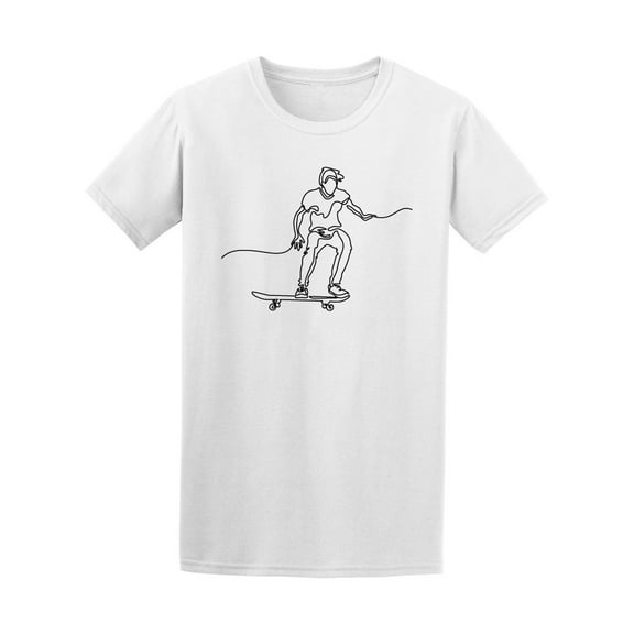 Continuous Line Skate Tee Men's -Image by Shutterstock