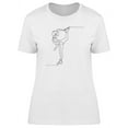 thumbnail image 1 of Continuous Line Skating T-Shirt Women -Image by Shutterstock, Female 3X-Large, 1 of 2