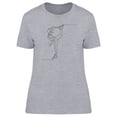 thumbnail image 1 of Continuous Line Skating T-Shirt Women -Image by Shutterstock, Female Small, 1 of 2