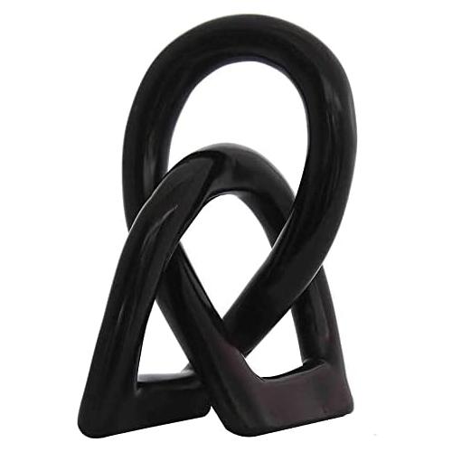 Continuous Looped Entwined Love Knot Sculpture Unique Modern