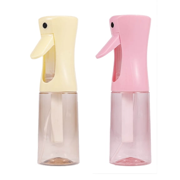 Continuous Mist Spray Bottle 2 Pack (6.8 Oz), Empty Ultra Fine Water Sprayer for Hair Styling, Cleaning, Plants, Pets, Barber & Salon Use