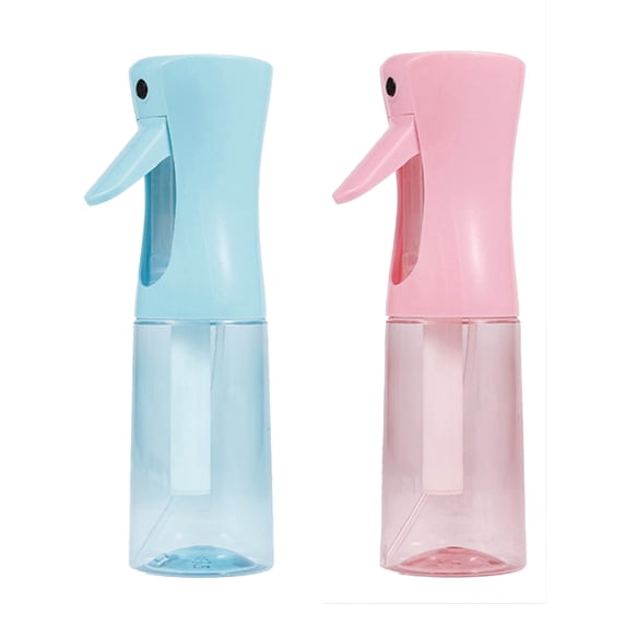 Continuous Mist Spray Bottle 2 Pack (6.8 Oz), Empty Ultra Fine Water Sprayer for Hair Styling, Cleaning, Plants, Pets, Barber & Salon Use