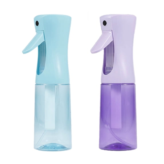 Continuous Mist Spray Bottle 2 Pack (6.8 Oz), Empty Ultra Fine Water Sprayer for Hair Styling, Cleaning, Plants, Pets, Barber & Salon Use