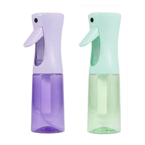 Continuous Mist Spray Bottle 2 Pack (6.8 Oz), Empty Ultra Fine Water Sprayer for Hair Styling, Cleaning, Plants, Pets, Barber & Salon Use