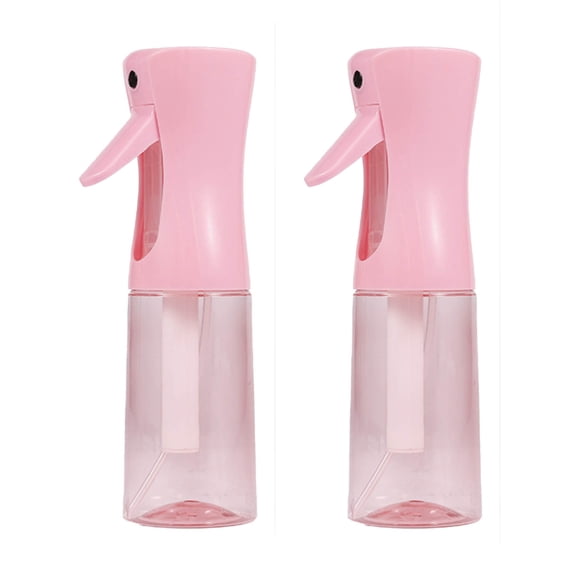Continuous Mist Spray Bottle 2 Pack (6.8 Oz), Empty Ultra Fine Water Sprayer for Hair Styling, Cleaning, Plants, Pets, Barber & Salon Use