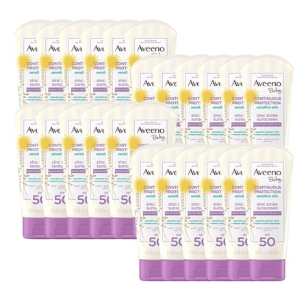 Continuous Protection Sunscreen Lotion, Broad Spectrum SPF 50, Continues Protection, 3 FL OZ Per Pack, (Pack of 24)