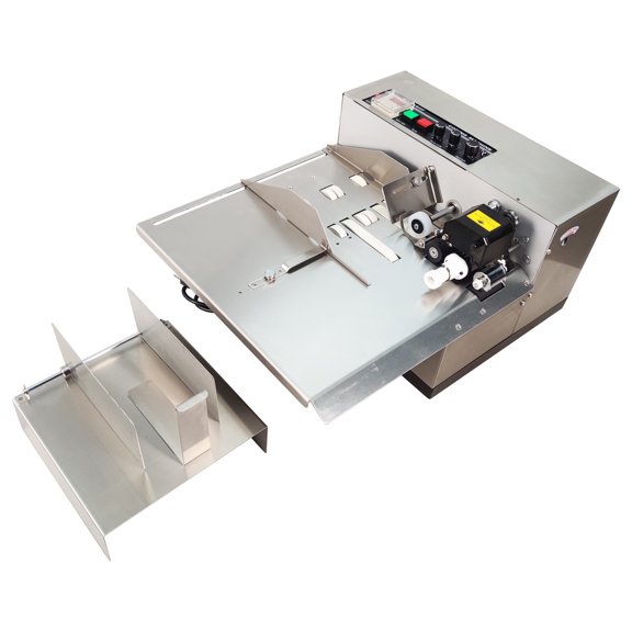 Continuous Solid-ink Coding Machine Widened Flat Surface Ink Printer 110V MY-380F for Paper/Thin Cardboard/Plastic Film/Aluminum Foil