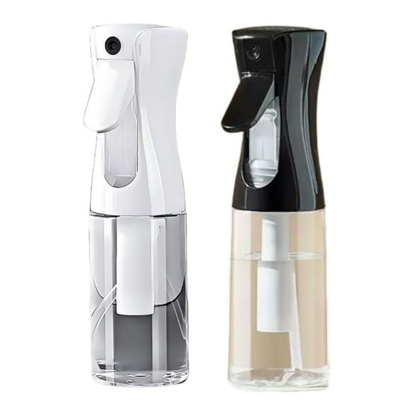 Continuous Spray Bottle for Hair - Ultra Fine Mist Water Sprayer (2 Pack, 6.8 OZ) - Perfect for Hairstyling, Cleaning, Plants, Pets, and More