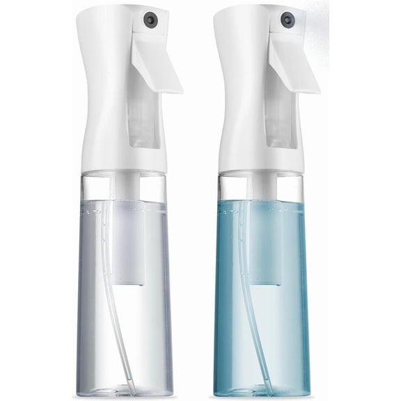 Continuous Spray Bottles 2 Pack,Ultra Fine Mist Sprayer,Stream Water Bottle for Cleaning Solutions, Plants, Pet, Essential Oils, Hair, Cooking