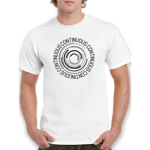 Continuous With Circle Pattern T-Shirt Men -GoatDeals Designs, Male x-Large