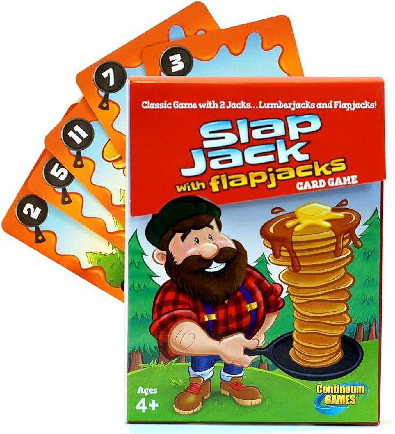 Continuum Games Slap Jack Flap Jacks Card Game Kids Age 4 & Up