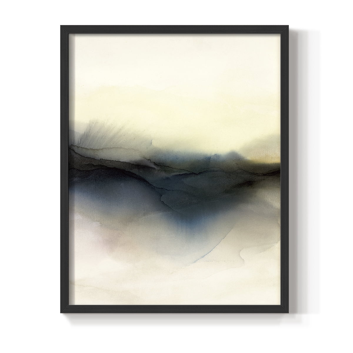 Continuum I Framed Print in Black Solid Wood Framed Print No Nail Hanging