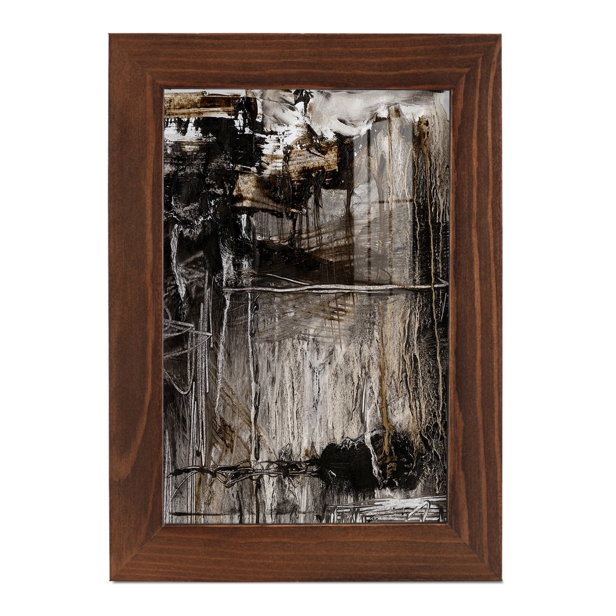 Continuum II -Framed Print w/glass-Chestnut