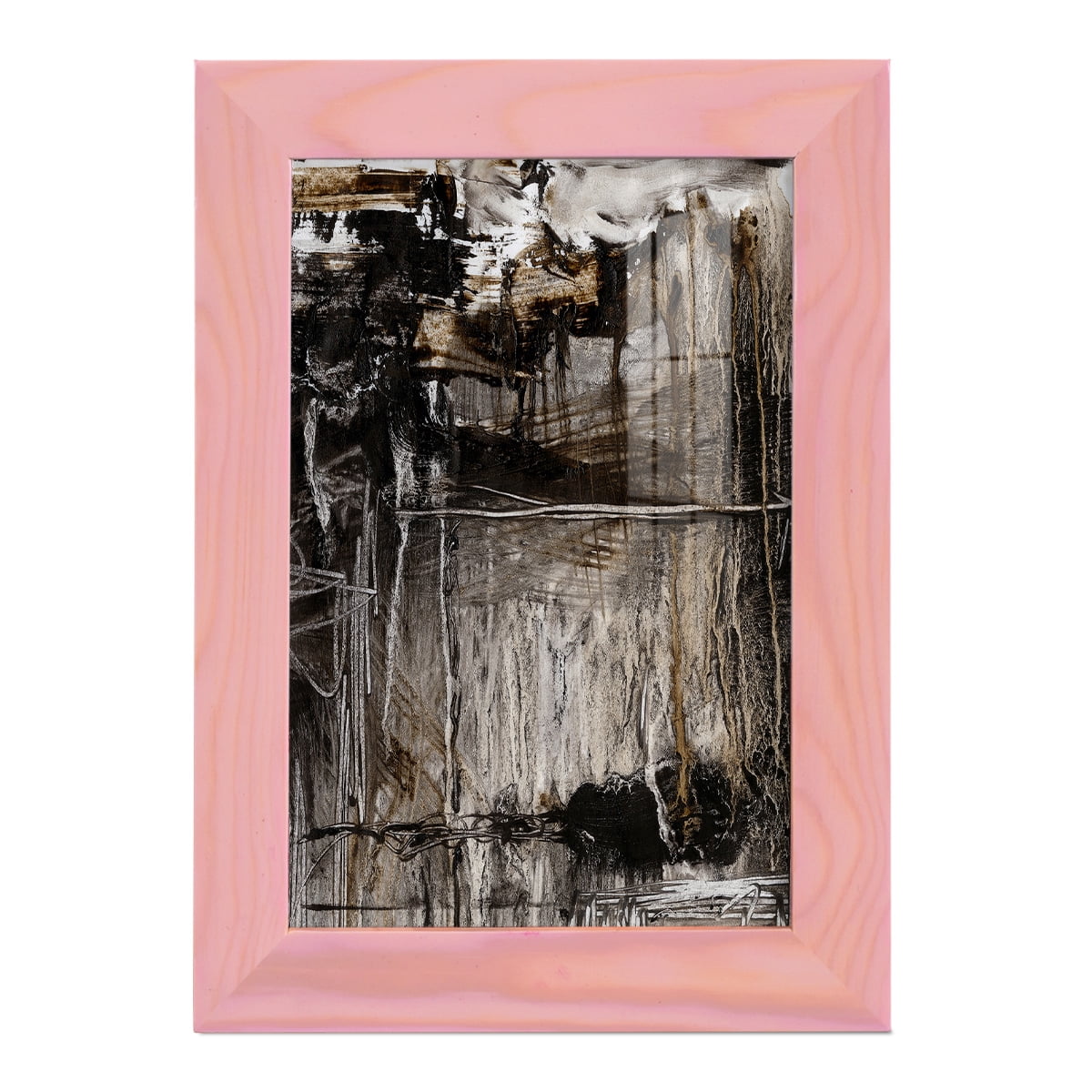 Continuum II -Framed Print w/glass-Sunset Pink