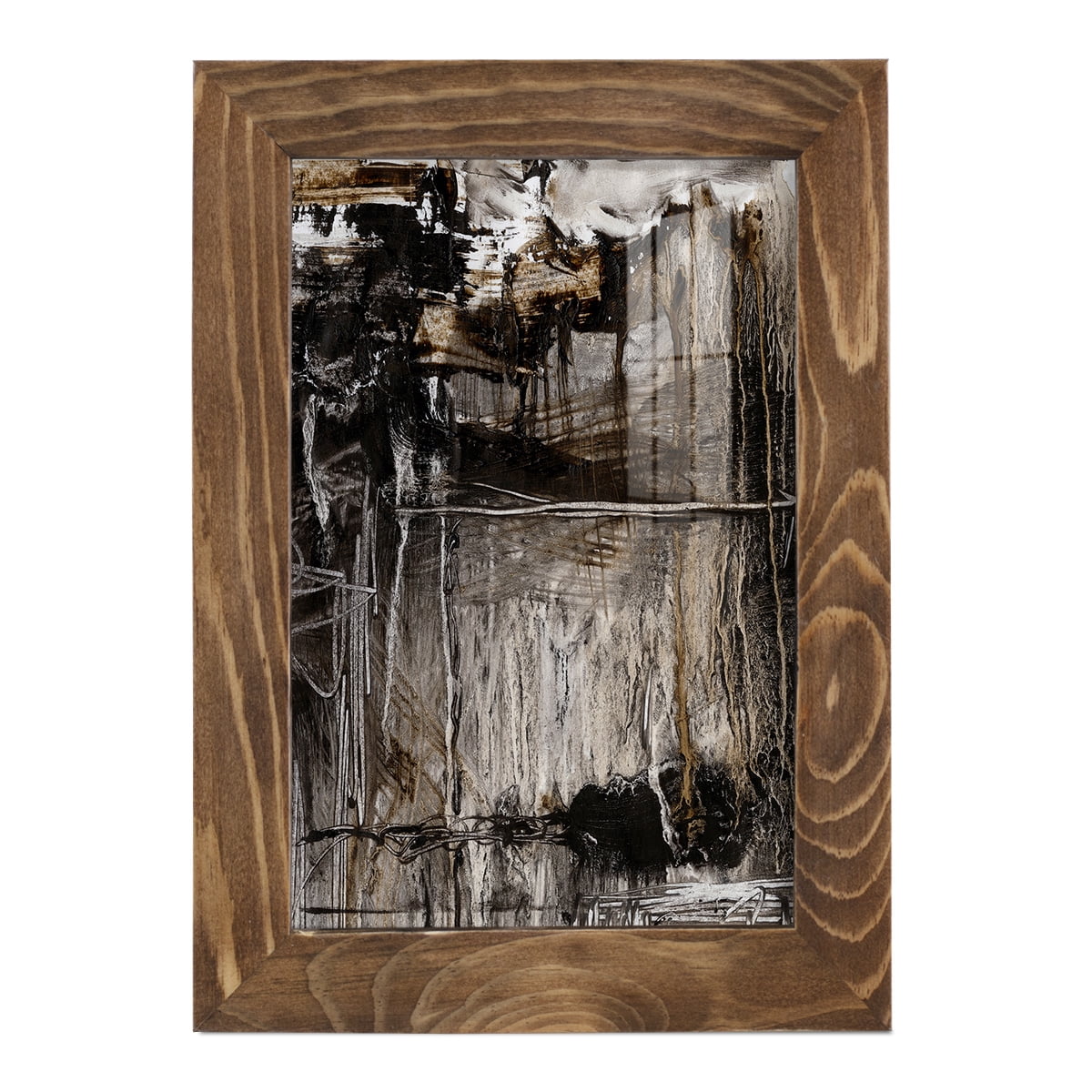 Continuum II -Framed Print w/glass-Walnut