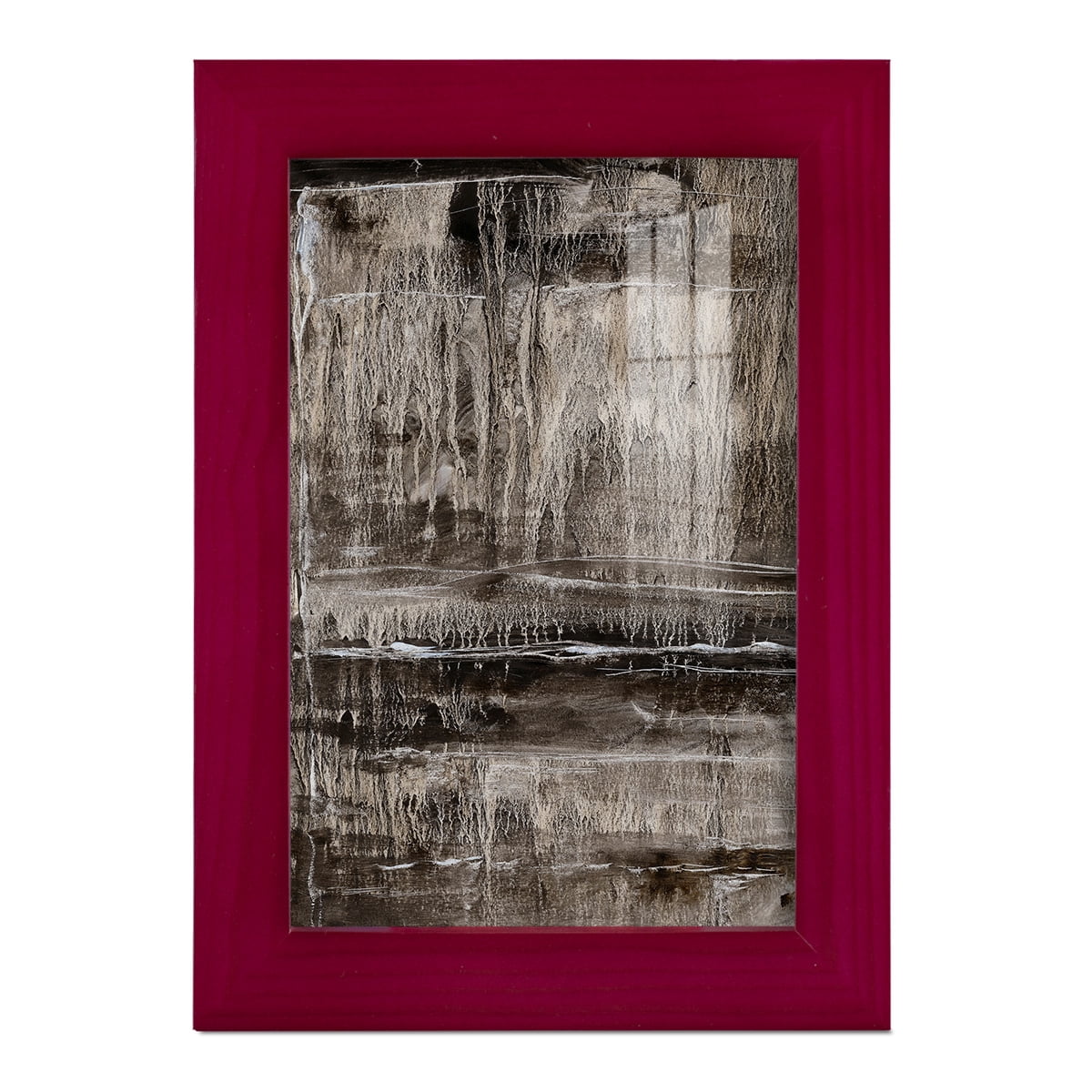 Continuum III -Framed Print w/glass-Cherry Red