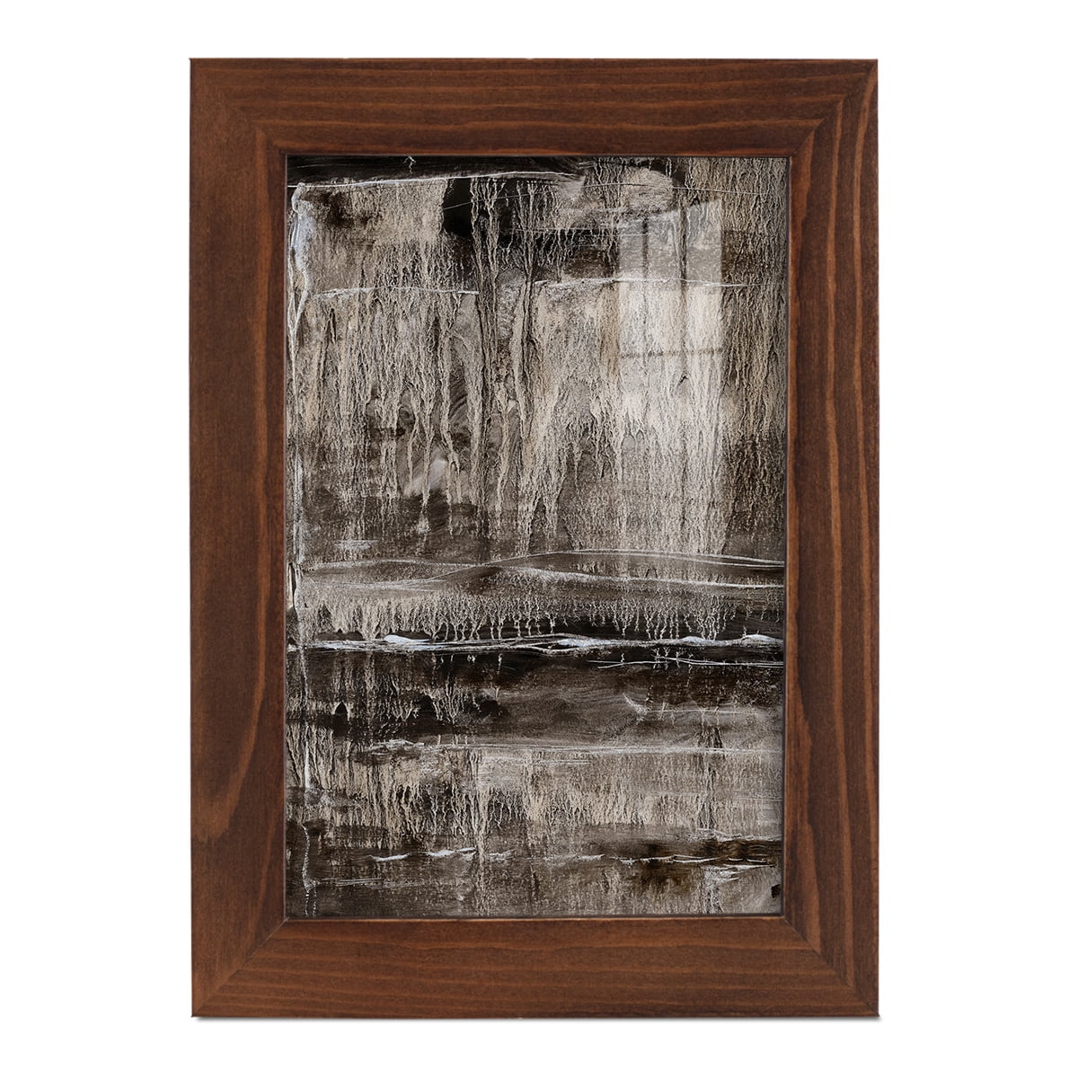 Continuum III -Framed Print w/glass-Chestnut