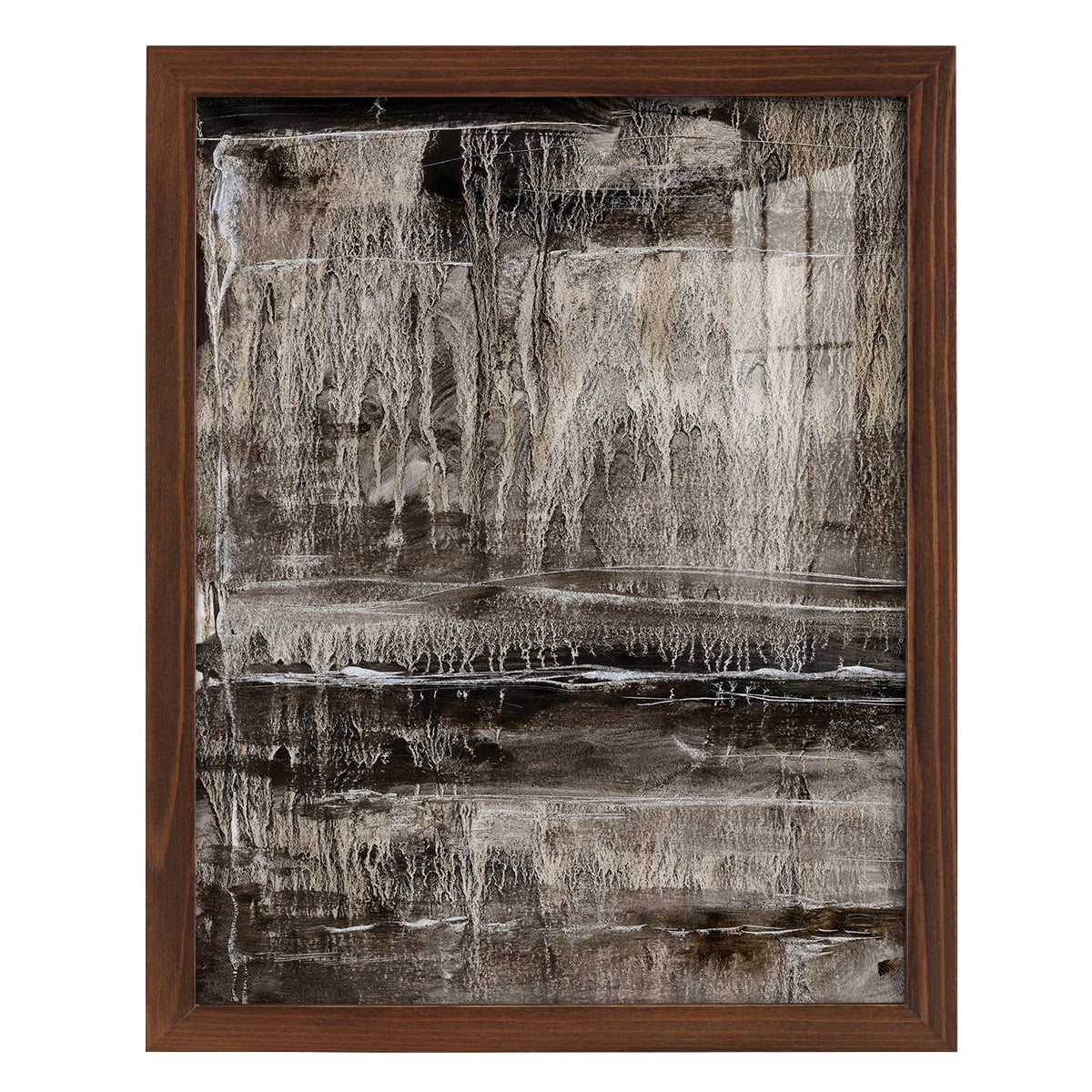 Continuum III -Framed Print w/glass-Chestnut