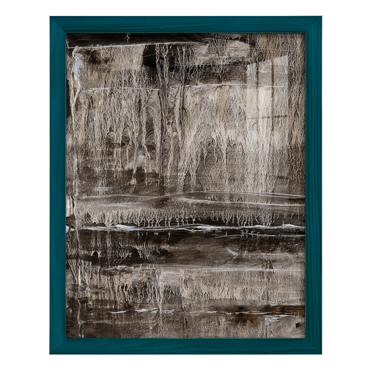 Continuum III -Framed Print w/glass-Ocean Blue