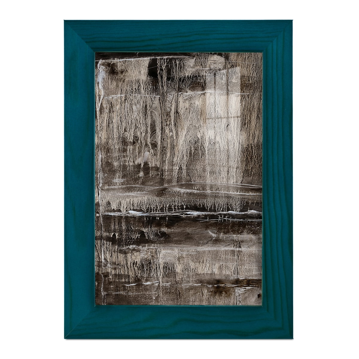 Continuum III -Framed Print w/glass-Ocean Blue