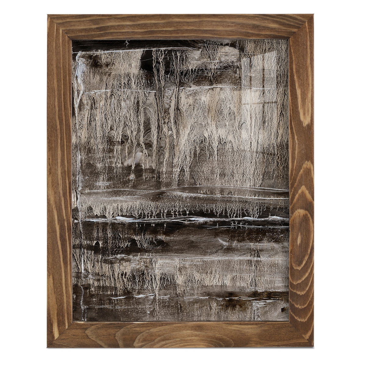 Continuum III -Framed Print w/glass-Walnut