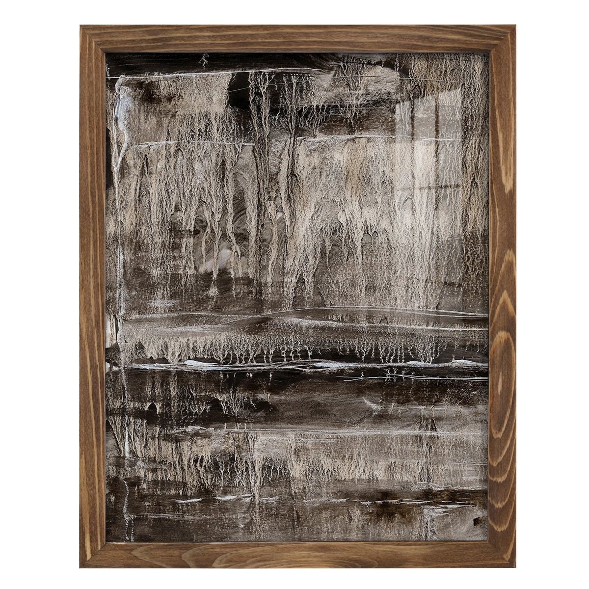 Continuum III -Framed Print w/glass-Walnut