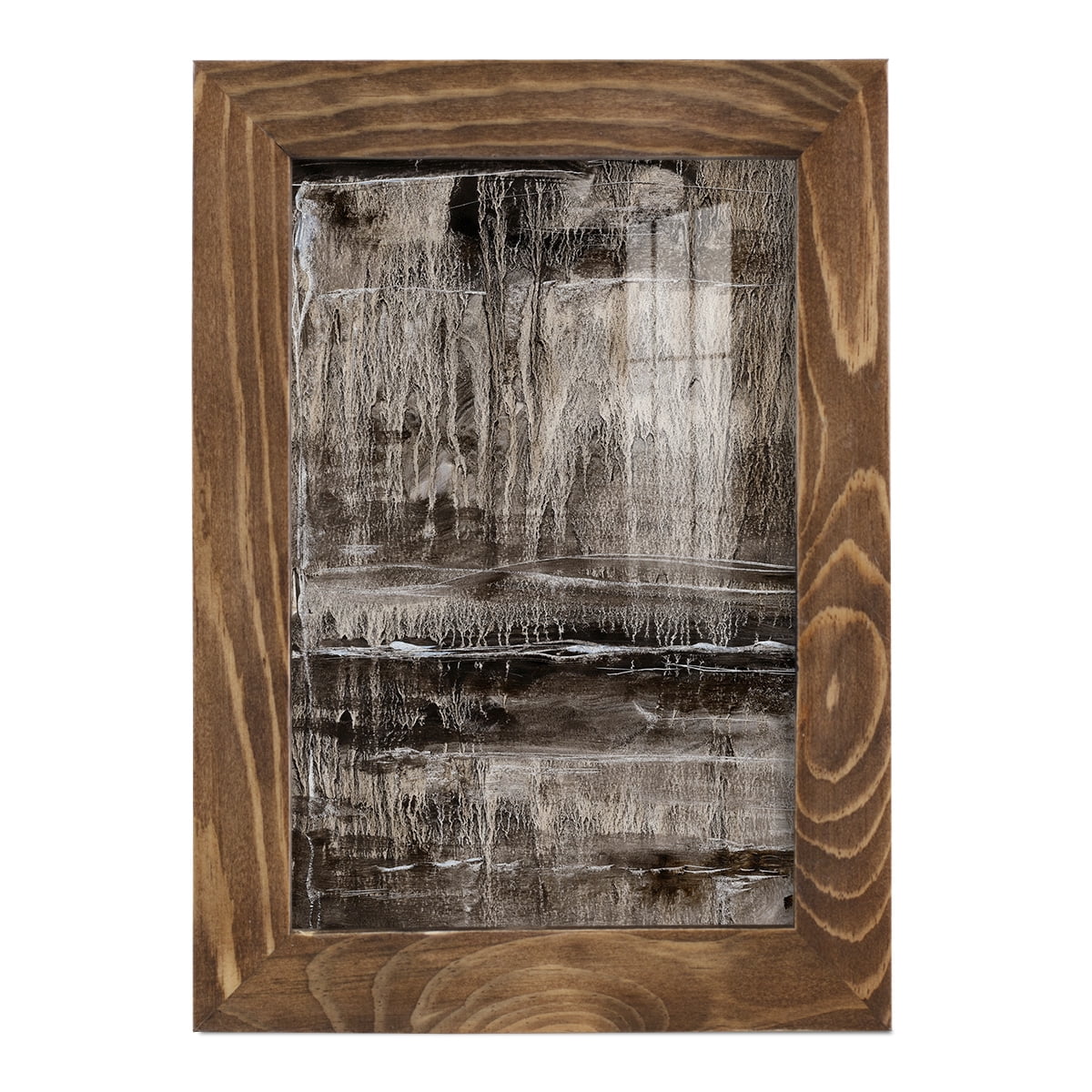 Continuum III -Framed Print w/glass-Walnut