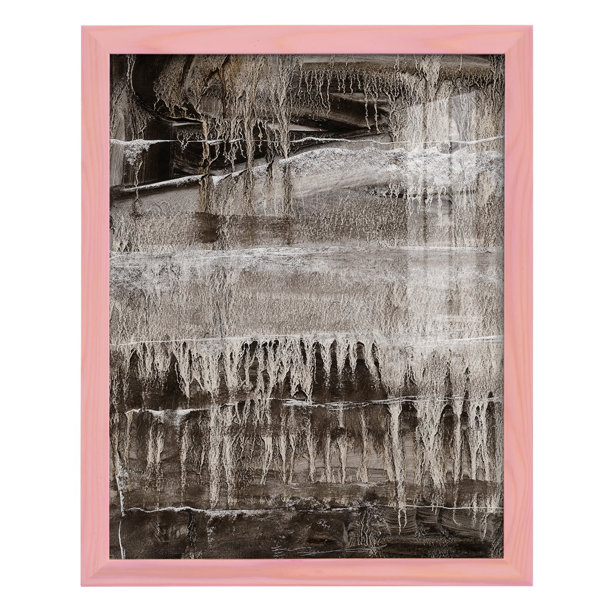 Continuum IV -Framed Print w/glass-Sunset Pink