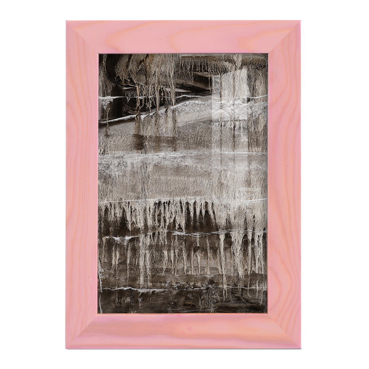 Continuum IV -Framed Print w/glass-Sunset Pink