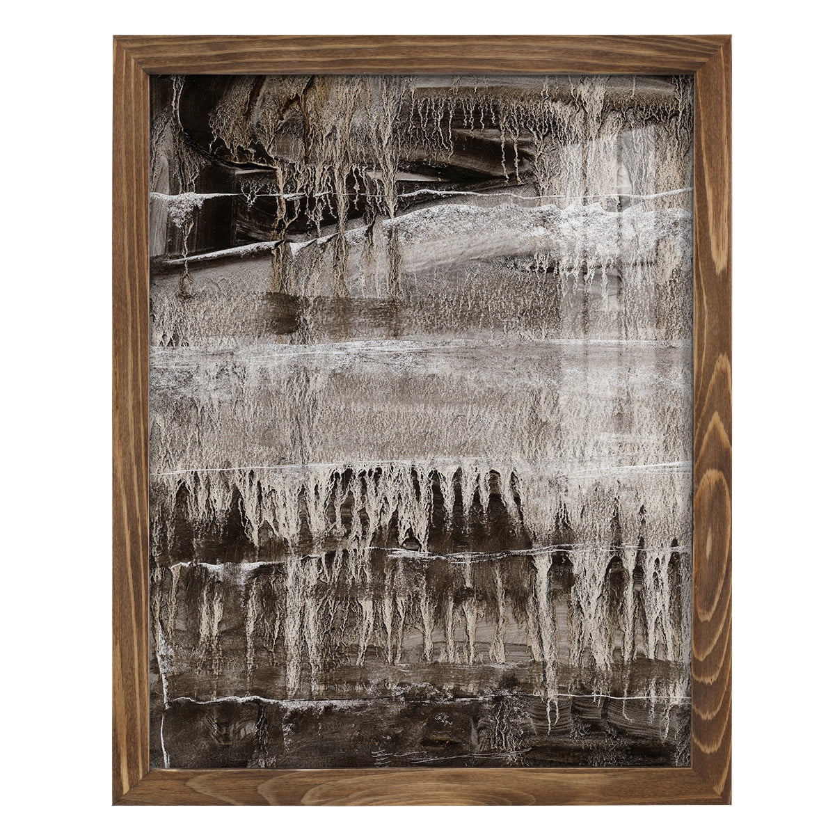 Continuum IV -Framed Print w/glass-Walnut