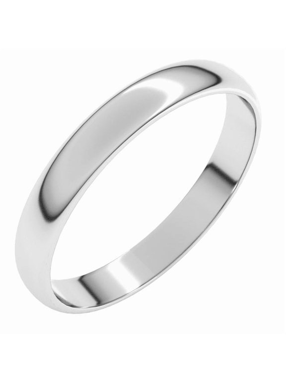 Continuum Sterling Silver 3 mm Ultra-Lightweight Half Round Band Size 11 - Sterling Silver Fine Jewelry | Jewelry by Sweet Pea