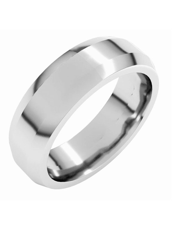 Continuum Sterling Silver 6 mm Beveled-Edge Flat Band Size 9 - Sterling Silver Fine Jewelry | Jewelry by Sweet Pea