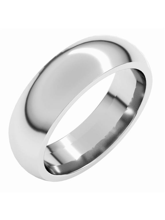 Continuum Sterling Silver 6 mm Comfort-Fit Half Round Band Size 10.5 - Sterling Silver Fine Jewelry | Jewelry by Sweet Pea