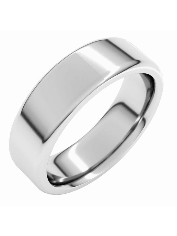 Continuum Sterling Silver 6 mm Round-Edge Comfort-Fit Flat Band Size 10.5 - Sterling Silver Fine Jewelry | Jewelry by Sweet Pea