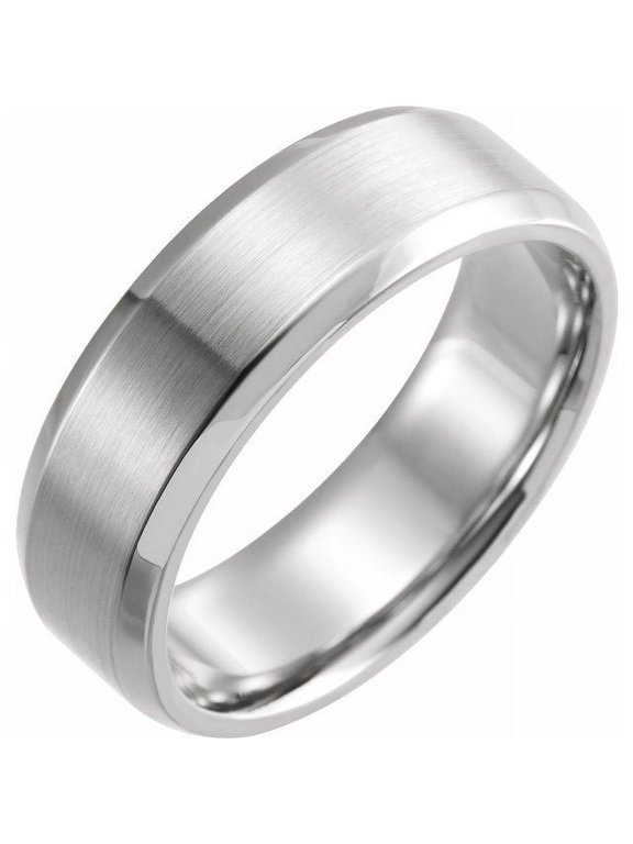 Continuum Sterling Silver 7 mm Beveled-Edge Comfort-Fit Flat Band Size 13 - Sterling Silver Fine Jewelry | Jewelry by Sweet Pea