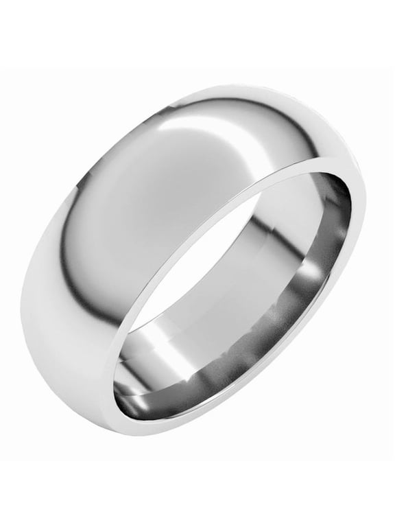 Continuum Sterling Silver 7 mm Comfort-Fit Half Round Band Size 10.5 - Sterling Silver Fine Jewelry | Jewelry by Sweet Pea