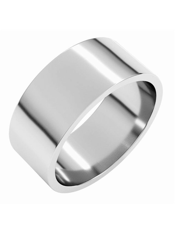 Continuum Sterling Silver 8 mm Flat Band Size 7.5 - Sterling Silver Fine Jewelry | Jewelry by Sweet Pea