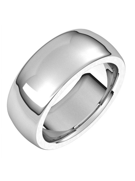 Continuum Sterling Silver 8 mm Heavyweight Comfort-Fit Half Round Band Size 7 - Sterling Silver Fine Jewelry | Jewelry by Sweet Pea