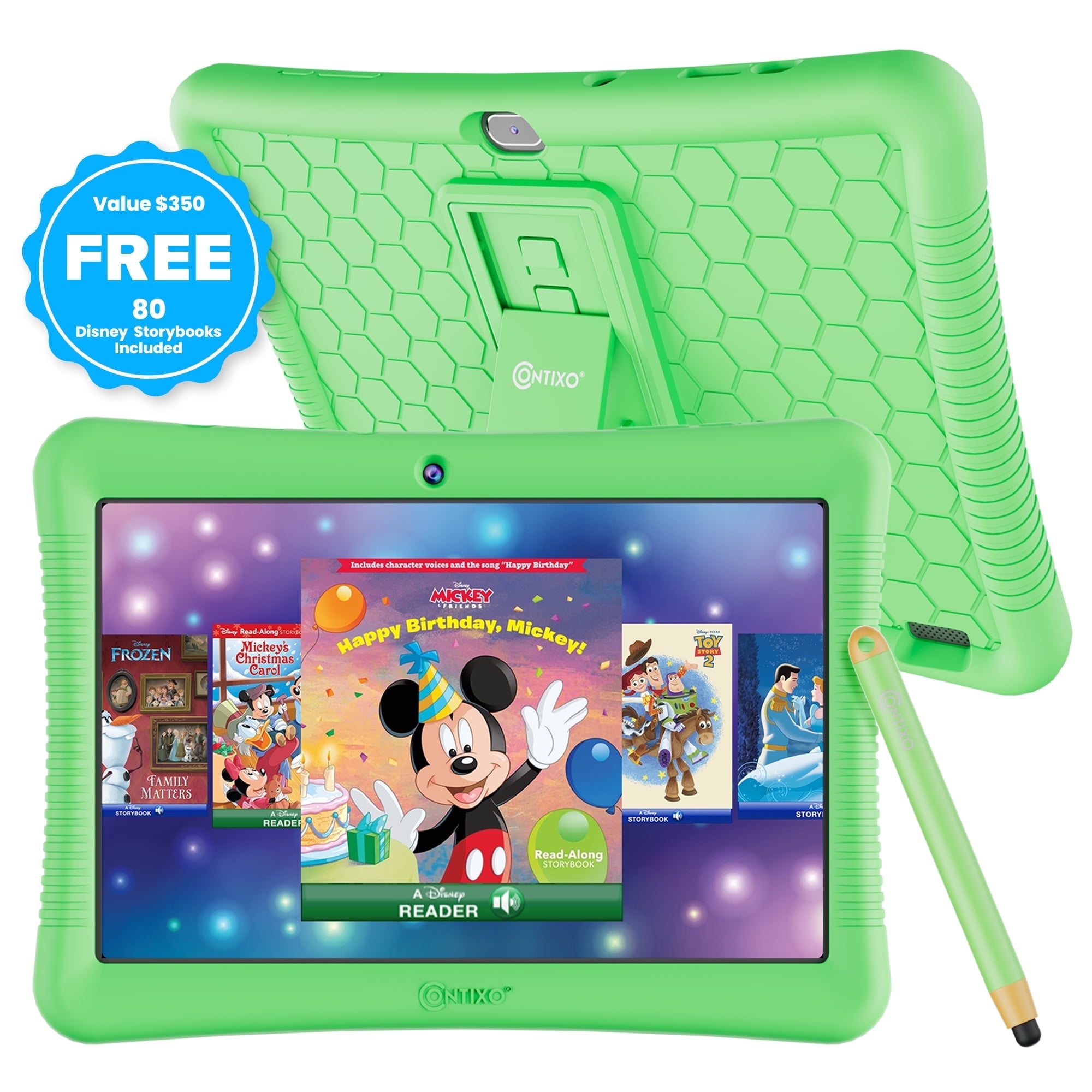 Contixo 10 Kids Tablet, 2024 Model, 80 FREE Disney