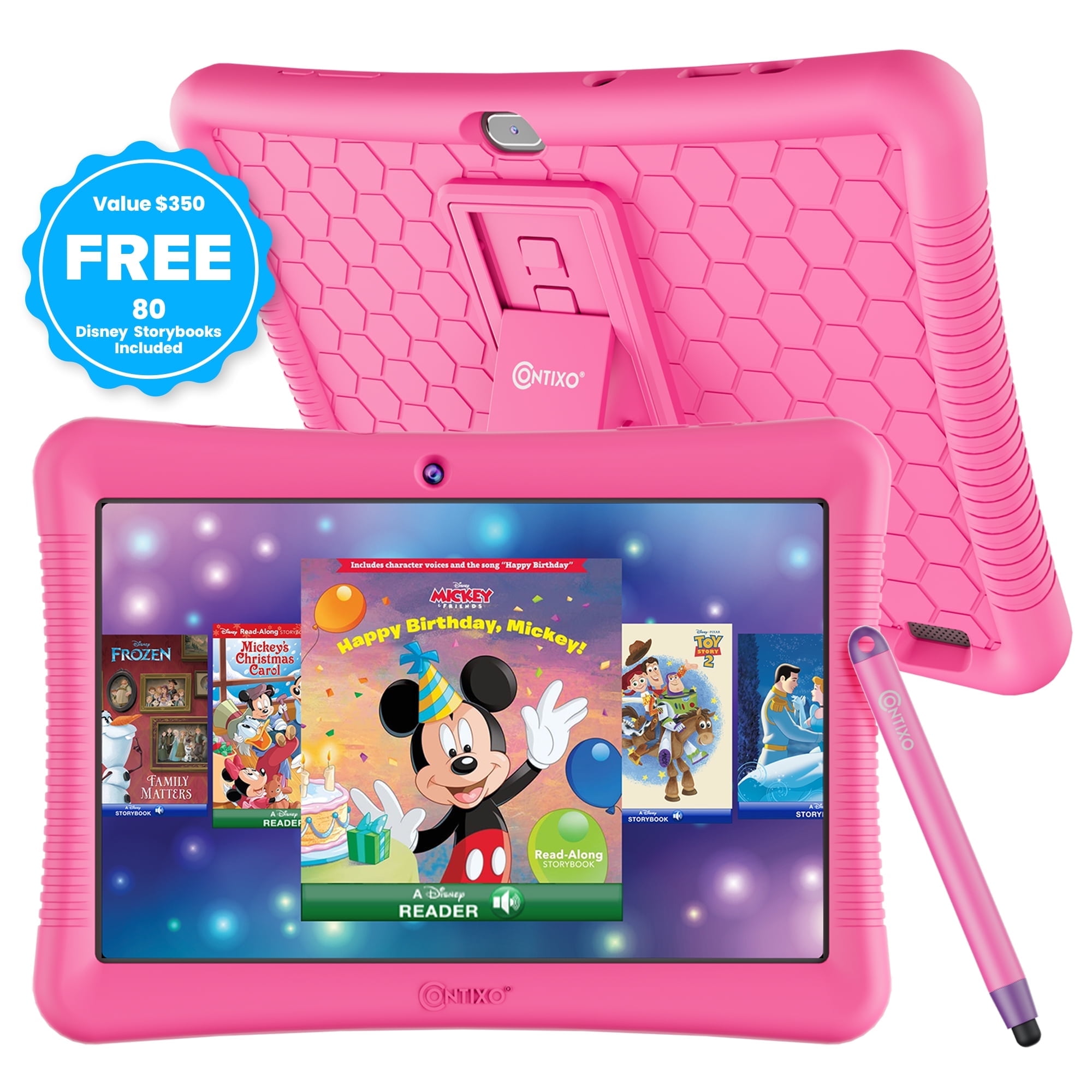 Contixo 10 Kids Tablet, 2024 Model, 80 FREE Disney