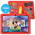 thumbnail image 1 of Contixo 10" Kids Tablet, 2025 Model, 80 FREE Disney eBooks, 32GB, Educational Android Tablet for kids 3-12, Parental Controls, Kid-Proof Case with Kickstand, Android 13 - Red, 1 of 9