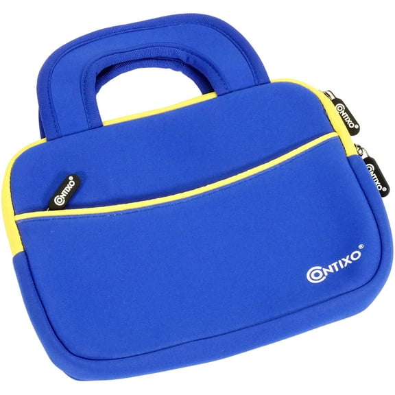 Contixo 10" Kids Tablet Sleeve Case, Universal Protective Bag for Tablets, Durable & Lightweight - Dark Blue
