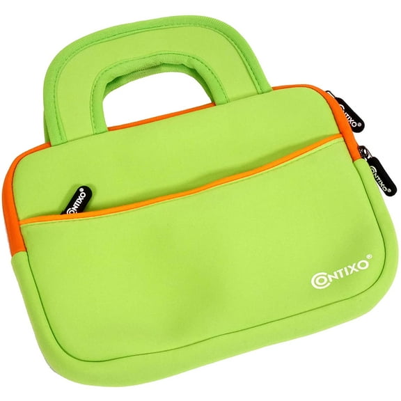Contixo 10" Kids Tablet Sleeve Case, Universal Protective Bag for Tablets, Durable & Lightweight - Green