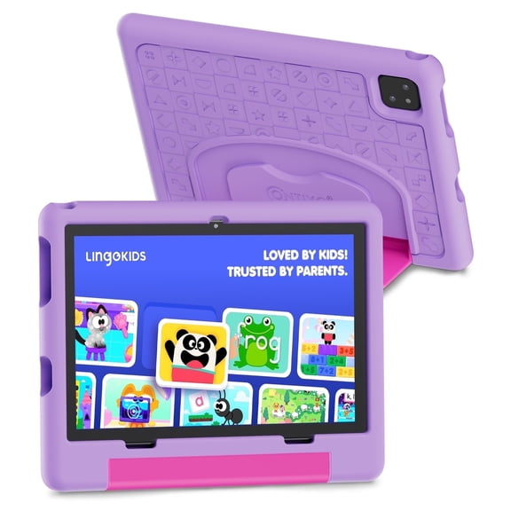 Contixo A10 Kids Tablets 2026 Model, Educational Tablets for Kids with Learning Apps, eBooks, and Tablet Case, 10”, Purple